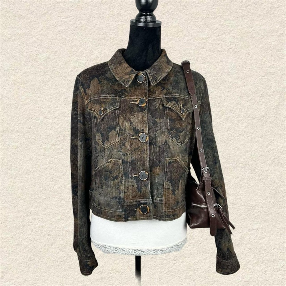 vintage earl rutenberg fall button up jacket